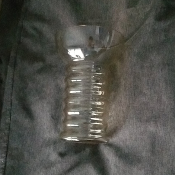 Vintage water glass in amber glass
